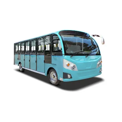 Picture of China Factory 450km Long Mileage Lithium Battery Electric Sightseeing Bus Resorts Parks &amp; Factory Tourist Shuttle Four-Wheel Electric Bus for Sale